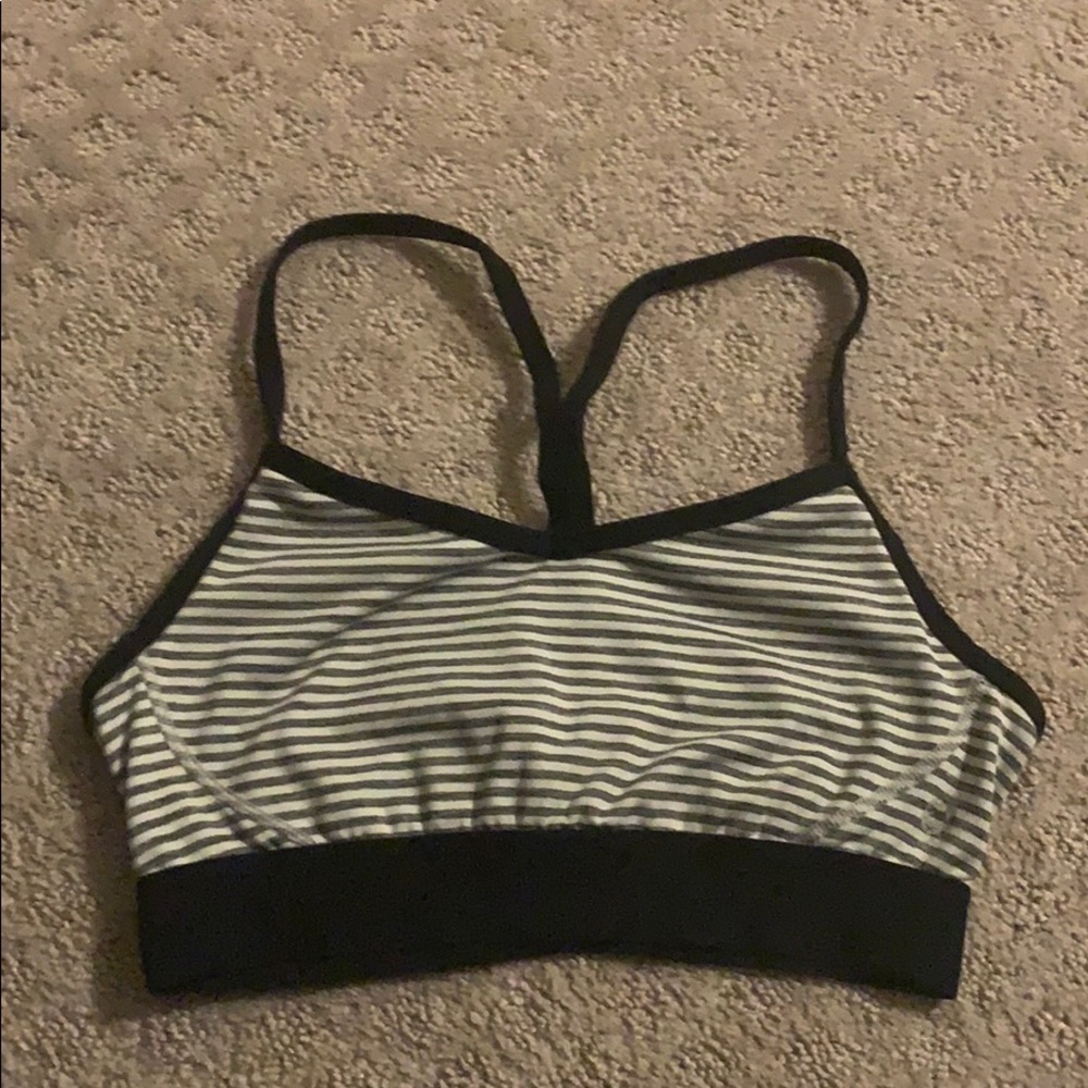 Manduka stripped sports bra - size small